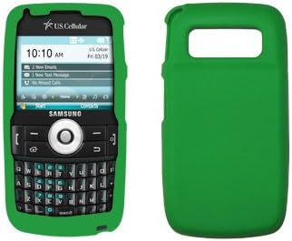 Premium Green Silicone Gel Skin Cover Case for Samsung Exec i225 [Accessory Export Brand Packaging]