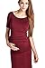 Women's Short Sleeve Soft Ruched Maternity Dress