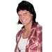 Redneck Country Singer 80's Style Dark Brown Mullet Halloween Wig #1988DB