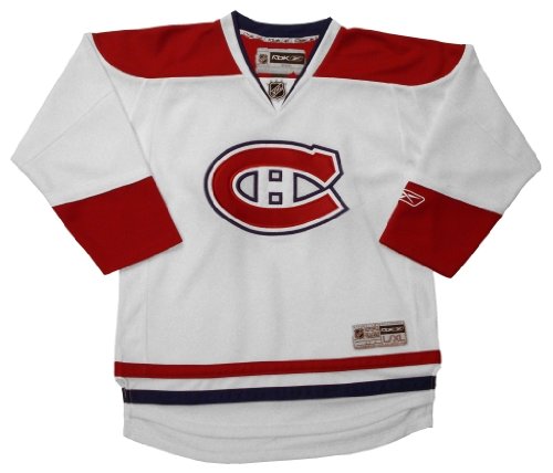 NHL Youth Montreal Canadiens White Premier Jersey  (White, Large/X-Large)