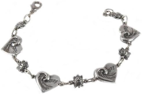 Strickly Boarding .925 Sterling Silver Tutrle Love Bracelet