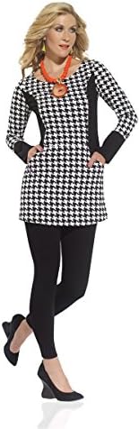 Couture Black & White Tunic by Tesoro Moda