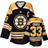 NHL Reebok Boston Bruins Zdeno Chara Youth Small/Medium Black Jersey