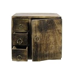 EK HANDEL Schr�nkchen, Holz natur Schublx3 T�r Holz 22x26x16 nat