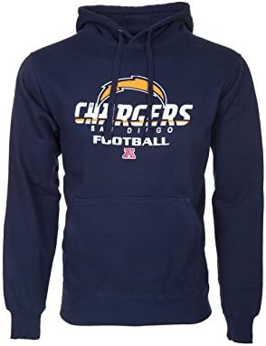 Men's NFL San Diego Chargers Navy NFL hoodie. Navy hood, Navy cord