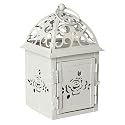 White Metal Garden Lantern