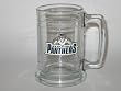 FLORIDA PANTHERS 15 ounce GLASS TANKARD MUG with Pewter Logo