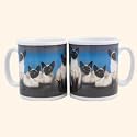 Siamese cats mug