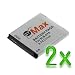 GTMax Replacement 2 x SLB-07A Lithium-Ion Battery for Samsung DualView TL220 TL225, TL100 Digital Camera