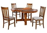Berkline 40030 Oak Aaron Butterfly Leaf Dining Table