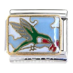 In Flight Hummingbird Italian Charm
