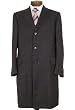 Canali Mens Charcoal Wool Overcoat Top Coat 46L