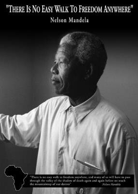 Nelson Mandela Freedom Art Poster Print - 24x36