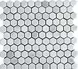 White Marble 1" Hexagon Polished tile- Stunning Tile, Super Low Price