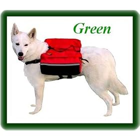 Outward Hound Quick-Release Dog Backpack MEDIUM - GREEN