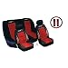 Type X Racing - Front & Rear Bucket Lowback Seat Covers - Red