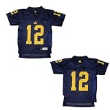 Youth / Boys NFL Michigan Wolverines Athletic Comfortable Fit Short Sleeve Jersey Shirt - Blue (Size: S/8 )