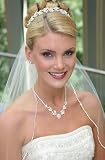 Wedding Bridal Veil, Rhinestone, 1 Layer Elbow 433EIV