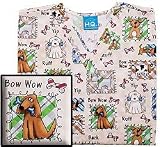 Cherokee Uniforms Dapper Dog Nursing Scrub Top (XS Only)
