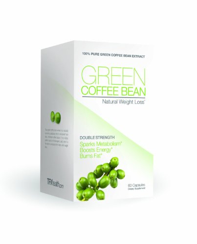 Green Coffee Bean Extract 800mg, 60 Capsules , Double Strength, Natural Weight Loss, Source of 50% Chlorogenic Acid, 800mg Per Serving- TFX Green Coffee Bean Extract, 60c