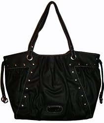 Nine West Purse Handbag Black Ranchero