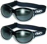 2 Red Baron Motorcycle/aviator Goggles Googles Both Smoke
