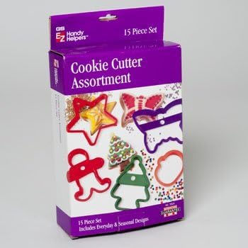 G&amp;S EZ Handy Helpers 3504 Cookie Cutter Assortment 15-Piece