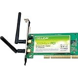 TP-Link 300Mbps 802.11N Wireless PCI Adapter, 2T2R, with Detachable Antenna, Model: TL-WN851N