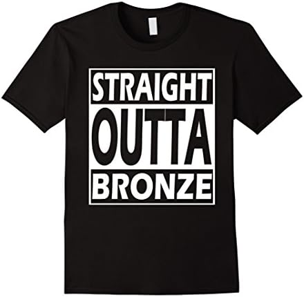 Men's STRAIGHT OUTTA BRONZE - LoL Gaming League T-Shirt 2016 Large Black