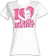 24 Twenty Four I Love Heart Jack Bauer White Juniors/Ladies T-Shirt Tee