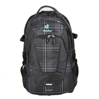 Deuter Uni Rucksack Gigant, black check, 32 L, 49 / 35 / 28 cm, 80429-7005
