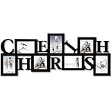 Adeco [PF0016-B] 7 Openings "Cherish" Picture Frame - Multi Sizes - Holds five 3.5x5 inches photos and two 4x4 inches photos