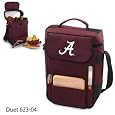 Duet - Alabama, University of - Insulated wine and cheese tote with 2 compartments for wine, made of 600D polyester canvas. The elegant and unique Due