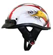 DOT Outlaw American Eagle Flag Half Helmet - Size : Small
