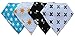 Baby Bandana Drool Bib, Unisex 4 Pack of Extra Absorbent 100% Organic Cotton, Baby Cute Gift Set for Boys and Girls, By Cool4Baby