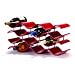 Oenophilia Bali 12-Bottle Wine Rack, Crimson Red