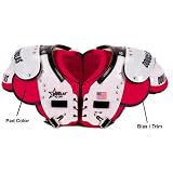 Douglas CP Series QB-WR-DB Football Shoulder Pads (Custom Colors) - White/Royal XX Large
