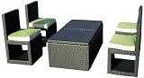 Deeco DM-DC-501 Art Deck-Oh Deck-Cetra Interlocking All Weather Wicker Furniture Set