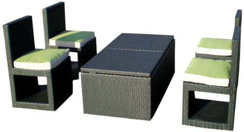 Deeco DM-DC-501 Art Deck-Oh Deck-Cetra Interlocking All Weather Wicker Furniture Set product image
