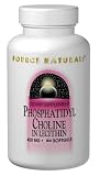 Phosphatidyl Choline 420 mg 180 Softgels ( In Lecithin ) Source Naturals