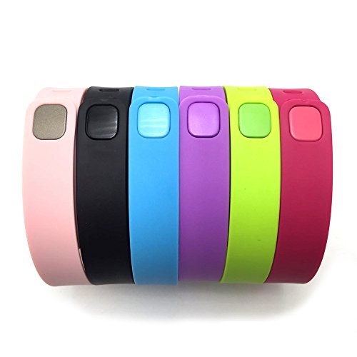 I-SMILE Colorful Replacement Bands with Metal Clasps for Fitbit Flex with Silicon Fastener Ring