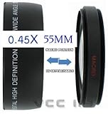 55mm Wide Angle Lens 0.45x for Digital Camera/Camcorder