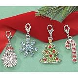 Pet Supplies : Holiday Jewel Collar Charms - Snowman