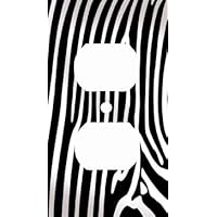 Zebra Skin Print Decorative Outlet Cover