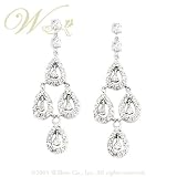 STUDIO 925: *CHANTECLEER PEAR DROP CHANDELIER EARRINGS*