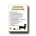 Dachshund Property Laws Fridge Magnet No 2