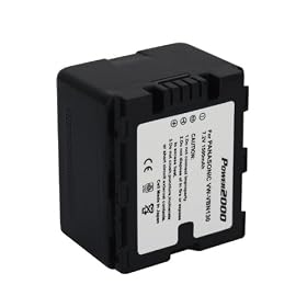 Panasonic HDC-SD900 Camcorder Battery Lithium-Ion 1500mAh - Replacement for Panasonic VW-VBN130 Battery