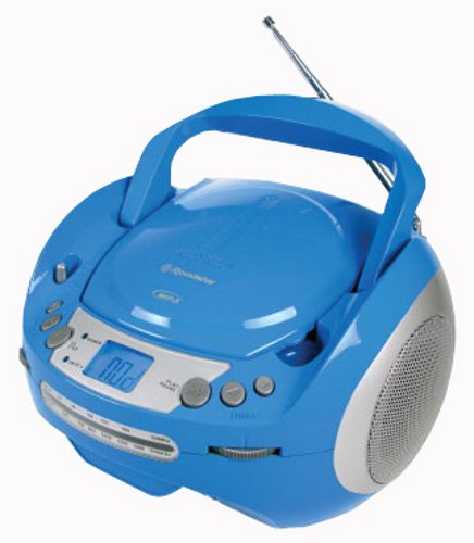 Roadstar CDR-4500U/BL Stereo CD/MP3 Boombox mit UKW/MW Tuner USB 2.0 blau
