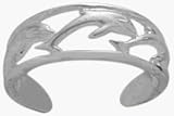 10 Karat White Gold Dolphin Toe Ring
