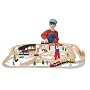 Deluxe Wooden Railway Set by Melissa & Doug
